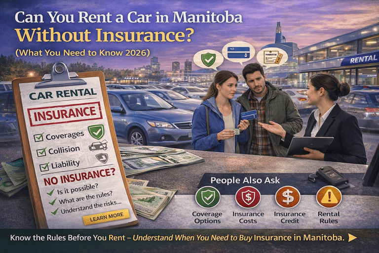 rent a car in Manitoba without insurance